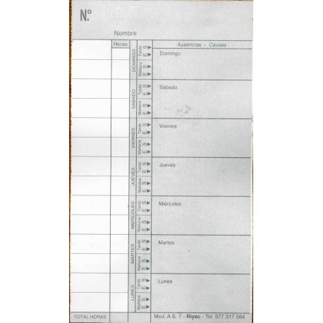 Paquete de fichas modelo AS-7
